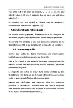 Carcinomes Métaplasiques du Sein