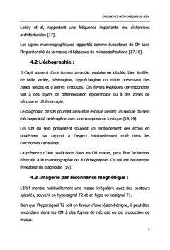 Carcinomes Métaplasiques du Sein