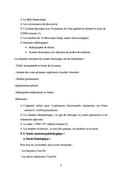 Les tumeurs de type glande salivaire primitives du poumon