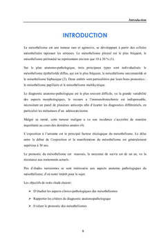 Les mésothéliomes malins