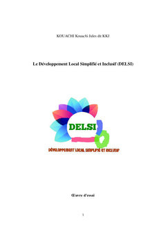Le Développement Local Simplifié et Inclusif (DELSI)