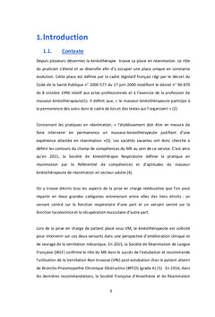 Corrélation entre score MRC et excursion diaphragmatique