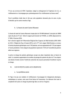 Patient âgé et temps de prise en charge aux urgences