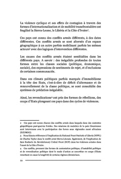 Avidité et prédation dans les conflits armés en Afrique de l'Ouest