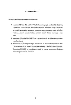 La détention provisoire et les droits de l'homme au Benin