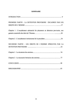 La détention provisoire et les droits de l'homme au Benin