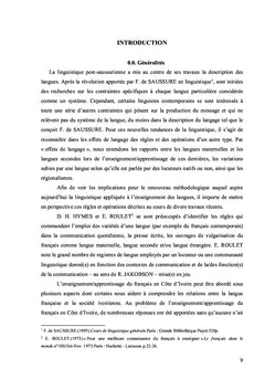 Les déterminants en français standard vs français de Côte d'Ivoire