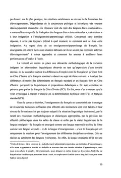 Les déterminants en français standard vs français de Côte d'Ivoire