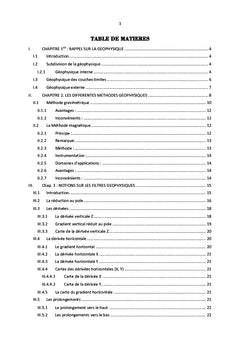 les méthodes de filtrage dans la recherche géophysique