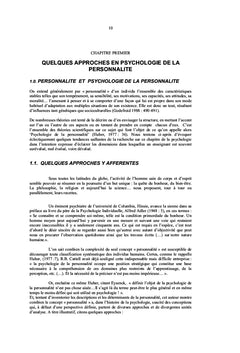 Profil des types de personnalité des enseignants