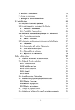 ÉTUDE DE LA RÉTENTION DE METAUX LOURDS PAR ULTRAFILTRATION ASSISTÉE PAR DES POLYÉLECTROLYTES