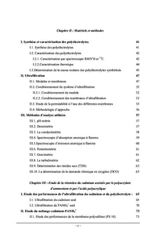 ÉTUDE DE LA RÉTENTION DE METAUX LOURDS PAR ULTRAFILTRATION ASSISTÉE PAR DES POLYÉLECTROLYTES
