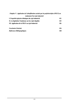 ÉTUDE DE LA RÉTENTION DE METAUX LOURDS PAR ULTRAFILTRATION ASSISTÉE PAR DES POLYÉLECTROLYTES