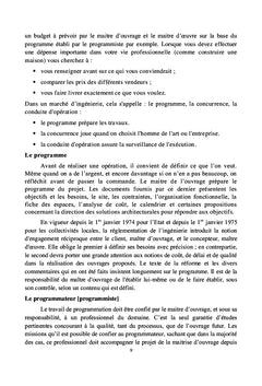 La programmation architecturale et urbaine au profit des étudiants