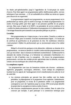 La programmation architecturale et urbaine au profit des étudiants