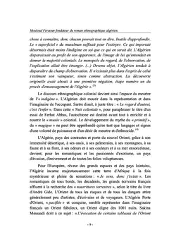 Identité et altérité dans l'écriture algérienne et arabe