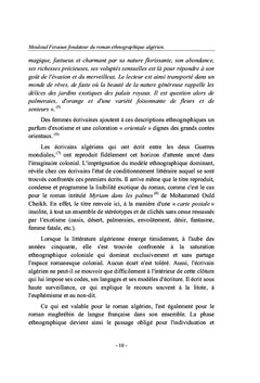 Identité et altérité dans l'écriture algérienne et arabe
