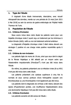 HEPATITE CHRONIQUE VIRALE C