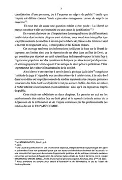 Les professionnels des médias face au Droit pénal congolais