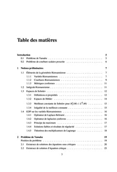 Problème de Courbure Scalaire Prescrite sur une Variété Riemannienne
