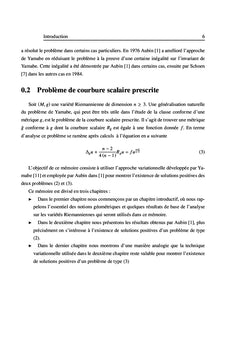 Problème de Courbure Scalaire Prescrite sur une Variété Riemannienne