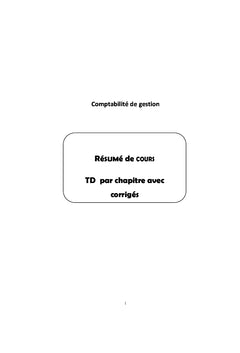 Comptabilité de gestion