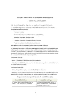 Comptabilité de gestion