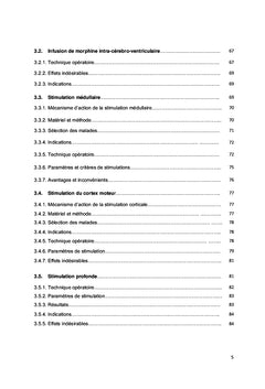 Douleurs Chroniques en Neurochirurgie