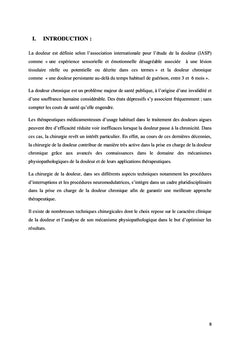 Douleurs Chroniques en Neurochirurgie