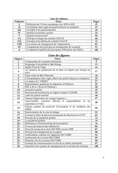 Hygiène et Sécurité des Aliments