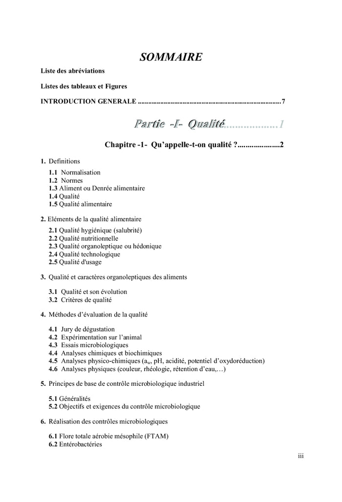 Hygiène et Sécurité des Aliments