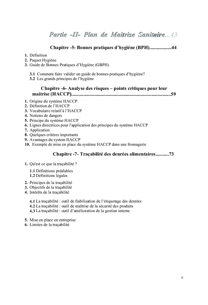 Hygiène et Sécurité des Aliments