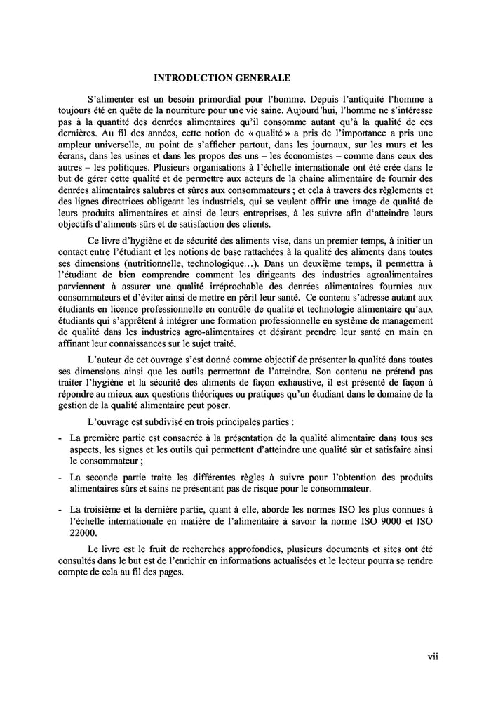 Hygiène et Sécurité des Aliments