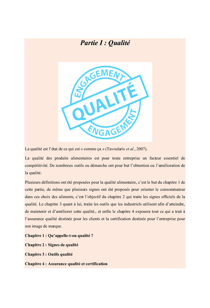 Hygiène et Sécurité des Aliments