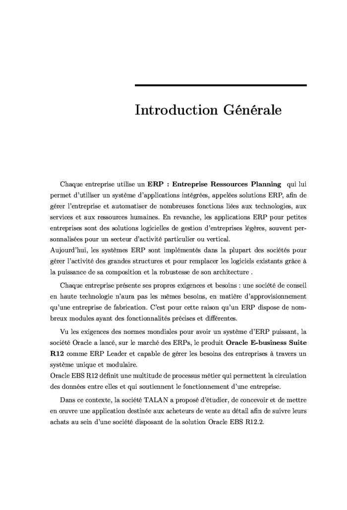 Oracle E-business Suite