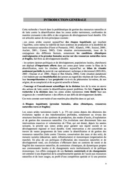 La désertification en zones arides tunisiennes