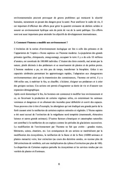 Environnement et développement durable