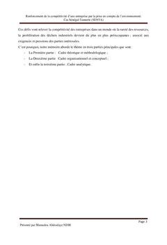 Compétitivité et Environnement