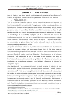 Compétitivité et Environnement