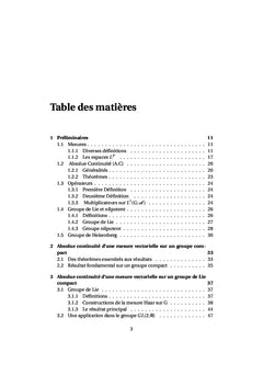 Absolue continuité d'une mesure vectorielle sur un groupe de Lie compact et application sur GL(2; R)