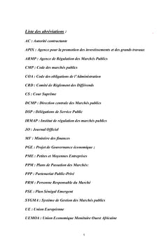 Contrats publics et politiques économiques