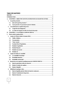 Finance et Management Stratégique