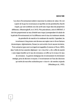 Finance et Management Stratégique
