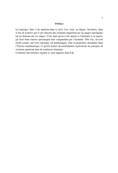 Sur une topologie