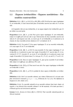 Sur une topologie