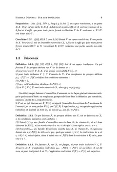 Sur une topologie