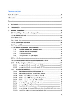 Analyse de l'électrocardiogramme chez les sportifs de compétitions