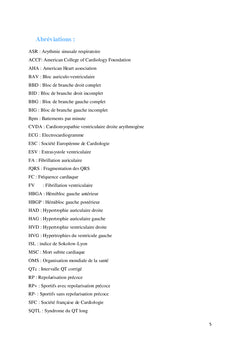 Analyse de l'électrocardiogramme chez les sportifs de compétitions