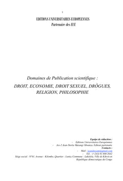 Droit, Économie, Sexe, Argent, Drogue