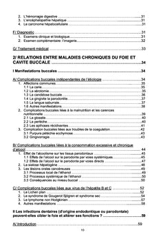 Relation bidirectionnelle entre fonctions hépatiques et cavité buccale